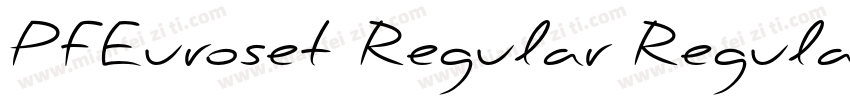 PFEuroset Regular Regular字体转换
